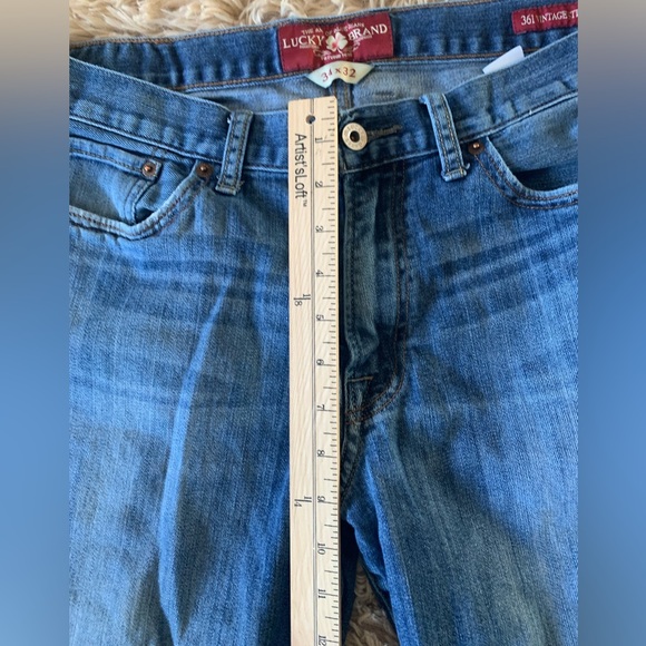 Lucky Brand Men's Medium Wash 361 Vintage Straight Size 34x32 - Picture 11 of 12